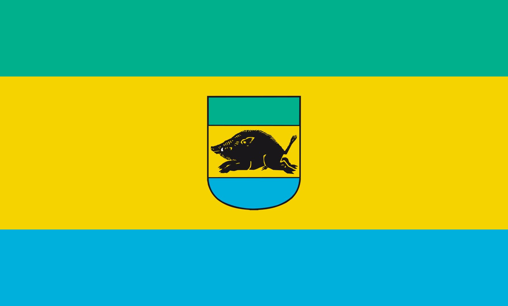 Drapeau paysage Vipperow de 90x150cm pour mât extérieur