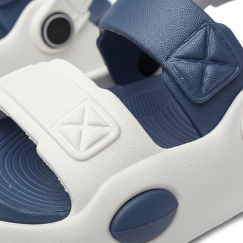 Image of GIMME ! Summer Comfort Unisex Sports Sandals, Navy and Royal Blue, Adjustable Straps, Non-Slip Footbed, Beach Walking Casual Wear 7100