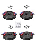 AKINGUAR 4 Pack 60ft All-in-One Video Power Cables, BNC Extension Surveillance Camera Cables for CCTV Security DVR System Installation, Included BNC Connectors and Cable Clips