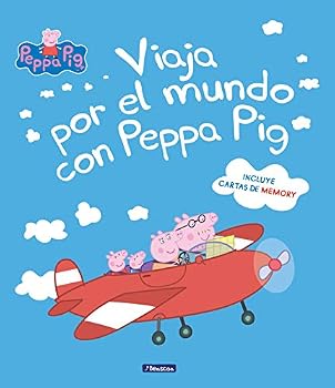 Hardcover Peppa Pig. Un cuento - Viaja por el mundo con Peppa Pig: (incluye cartas de memory) [Spanish] Book