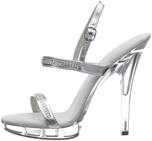 Ellie Shoes Women's M-Diamond, Silver, 7 B US | Image 7