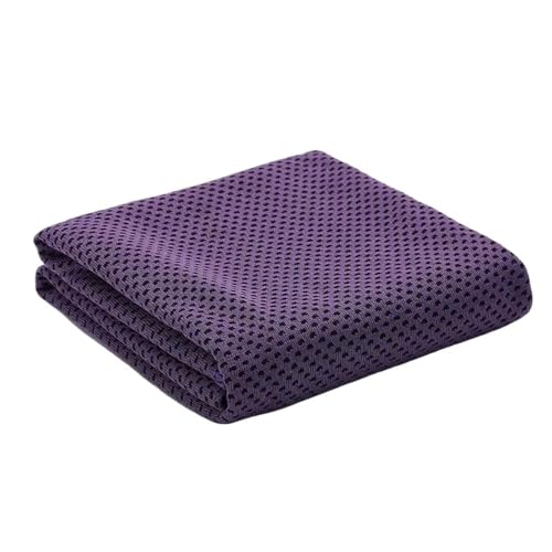 ZFIHAV Yoga Handtuch Yoga-Handtuch, Strandtuch, Sport, schnell trocknend, Taschentuch, tragbar, saugfähig, for Schwimmbad, Fitnessstudio, Fitness, Yoga Für Yoga(Purple)