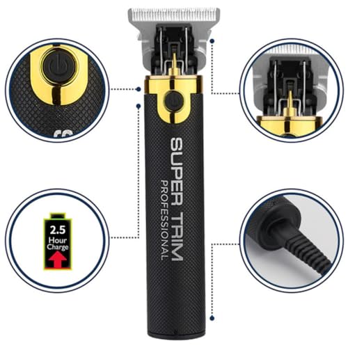 Cortapelos inalámbrico sin tirones: máquina para cortar pelo duradera a batería USB 3