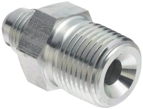 Eaton Aeroquip 2021-8-6S Male Connector, Male 37 Degree JIC, Male Pipe Thread, JIC 37° & NPT End Types, Carbon Steel, 1/2 NPT(m) x 9/16 JIC(m) End Size, 3/8