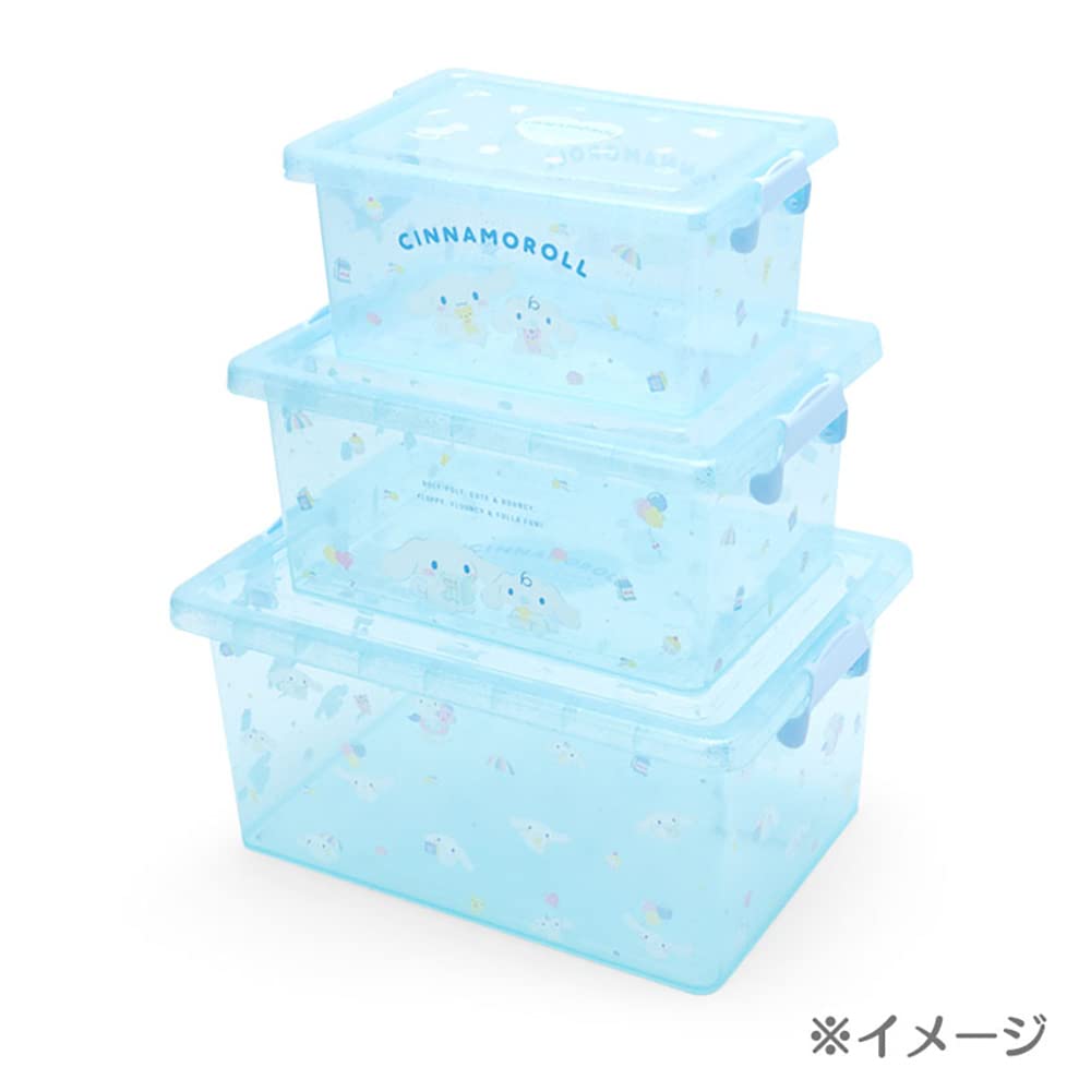 サンリオ♡シナモロール フタ付き折りたたみ収納ケースS 2種類セット サンリオ♡シナモロール フタ付き折りたたみ収納ケースS 2種類