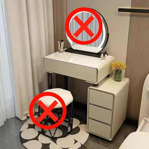ϑ hbT[ RpNg CNfXN  dressing table KXV ? IV [t LED~[Cgt邳\3̏Ɩ[h hbT[e[u Pn  50cm`80cm (60cm-O