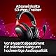 HyperX Cloud III S – Kabelloses Gaming-Headset, Multiplattform, 2,4 GHz, Bluetooth, Akkulaufzeit bis zu 120 Stunden, 2,4 GHz, 53-mm-Neigungstreiber, 10-mm-abnehmbares Mikrofon – Schwarz