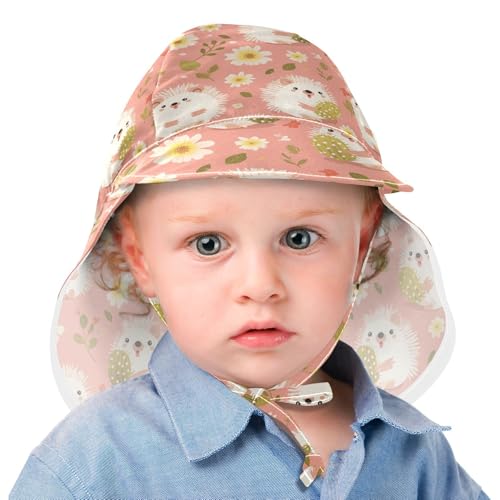 Hedgehogs Cute Cartoon Kid Sun Hats Boys Beach Bucket Hat Toddler Girl UPF 50+ Adjustable Traveling Camping2