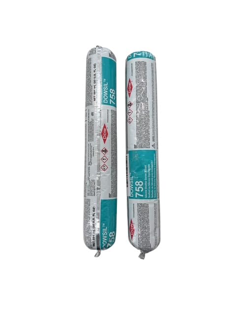 DOWSIL 758 Silicone Weather Barrier Sealant White 20 oz (2-Pack)