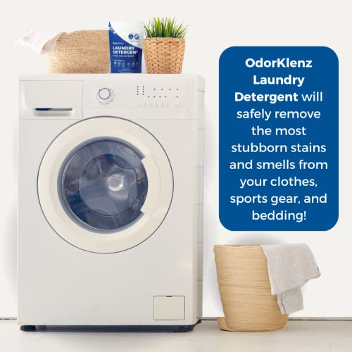 Odorklenz Laundry Detergent, Powder, Odor And Stain Removal, Non-Toxic, Hypoallergenic, Unscented #TOP3