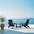 Plawdlik Folding Adirondack Chair, SGS Tested, Wooden Textured with Cup Holder, Heavy All-Weather HDPE Comfortable Set Poolside Backyard Lawn Navy Blue