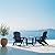 Plawdlik Folding Adirondack Chair, SGS Tested, Wooden Textured with Cup Holder, Heavy All-Weather HDPE Comfortable Set Poolside Backyard Lawn Navy Blue