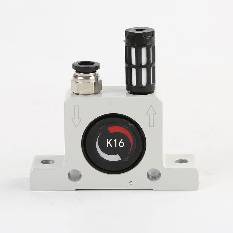K 1/4'' K16 Thread Pneumatic Vibrator Power Concrete Vibrator Ball Type Aluminum Alloy Air Turbine Oscillator with Silencer