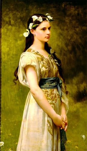 Peinture sur toile portrait de Julia Foster Ward Jules Lefebvre pour illuminer un mur sombre