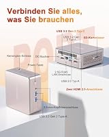 GEEKOM Mini PC A5 mit AMD Ryzen 7 5800U,32GB RAM(Erweiterbar) 512GB SSD – Ansicht 7