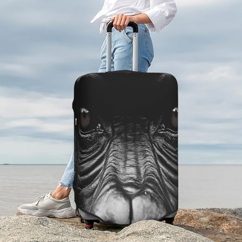 The Silent Gorilla Durable Luggage Cover Suitcase Protector Anti-Scratch Luggage Cover Fits 18-32inch Luggage, Black, L3