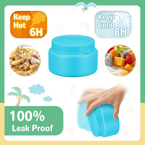 Image of Kids Bento Box - 4 Compartment, Leak-Proof, with Soup Thermo