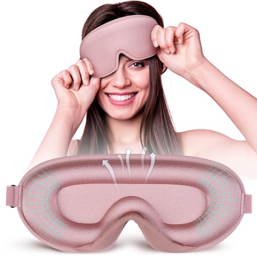 Eye Mask for Sleeping, 3D Contoured Cup Sleep Mask for Men Women, Soft Breathable Blackout...