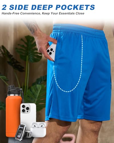 BALENNZ 7 Pack Mens Basketball Shorts with Pockets Mens Shorts Athletic Gym Workout Running Quick Dry Activewear2