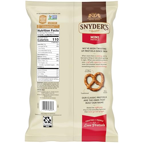 Snyder's of Hanover Mini Pretzels, 16 Oz Bag