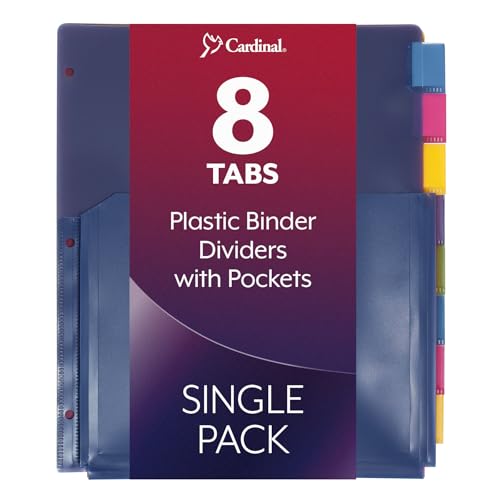 Intercalaires Cardinal plastique pour organiser vos cours et projets
