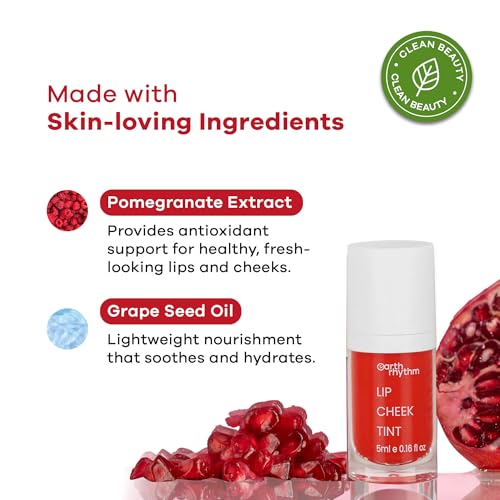 Image of Earth Rhythm Lip & Cheek Tint - 10 Hour Wear, 100% Plant-Based Pigments, No Silicones, No Mineral Oil - Cherry