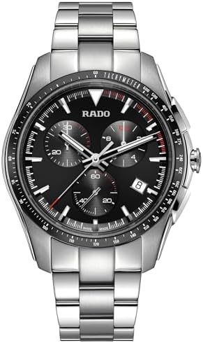 Rado Men's HyperChrome Chronograph Swiss Quartz Watch, Black
