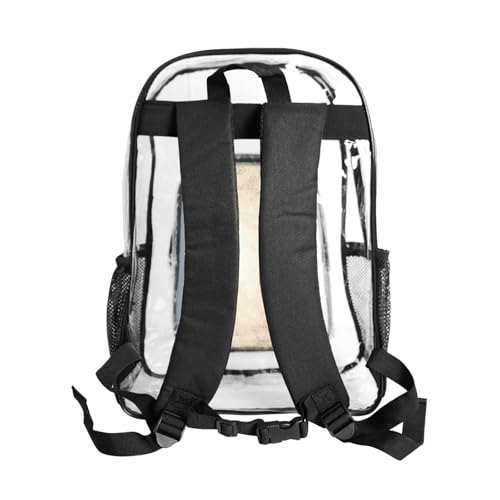 Sac transparent robuste anti-déchirure imprimé bleu et blanc - 3