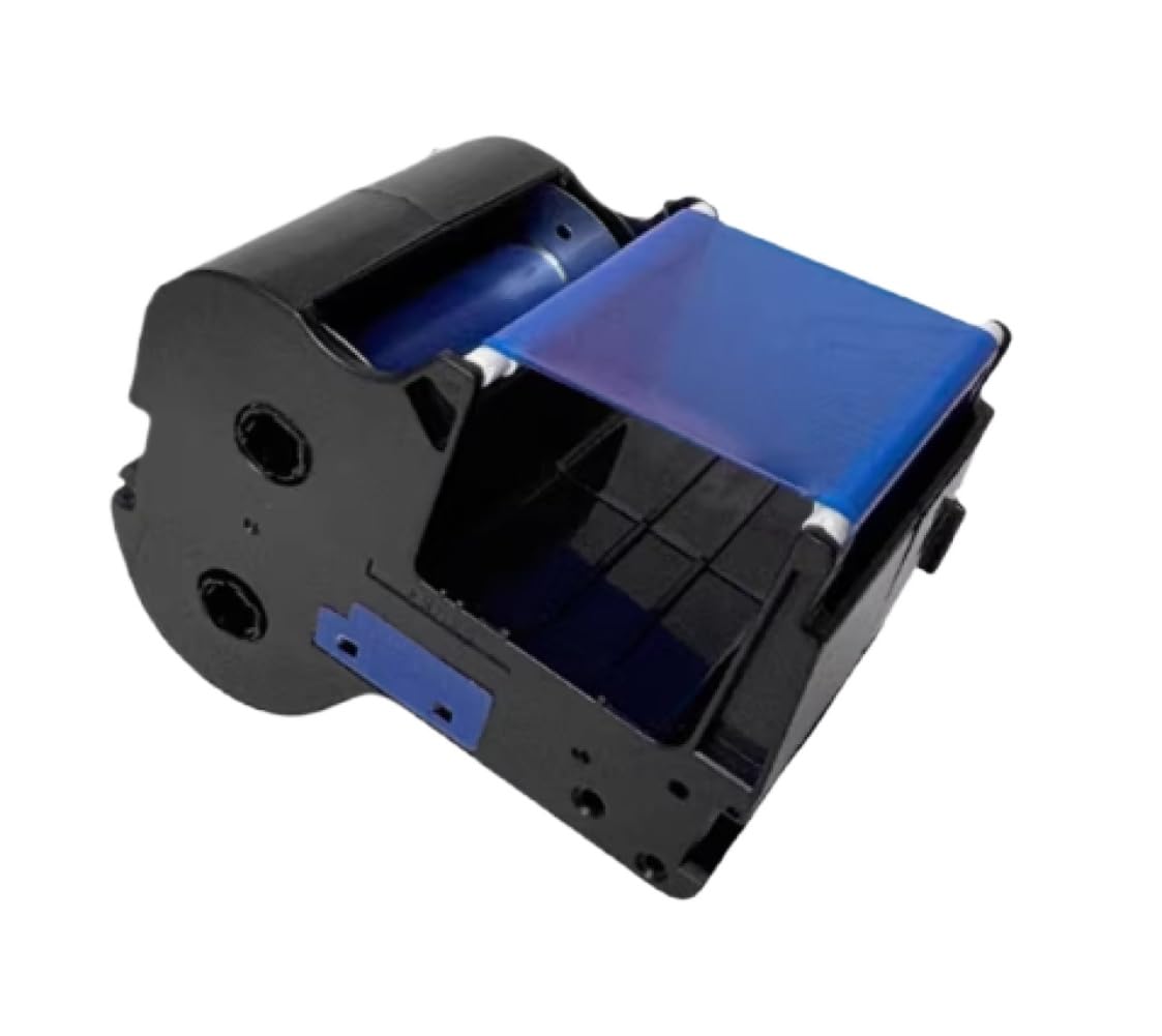 Cassette de cinta de etiqueta azul Compatible con marcador de cable de impresora de identificación de máquina de letras electrónica LB C-20P