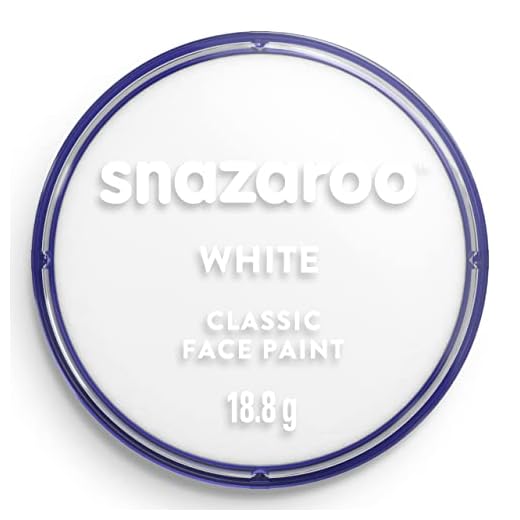 Snazaroo - Peinture Pour Visage et le Corps, Maquillage Pour Visage et Déguisement, Pour Enfants et Adults,Fard 18 ML, Couleur Blanc