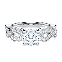 Simulated Diamond Engagement Ring