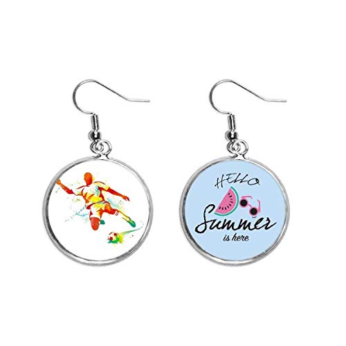 Pendientes de sandía y fútbol para lóbulos sensibles este verano