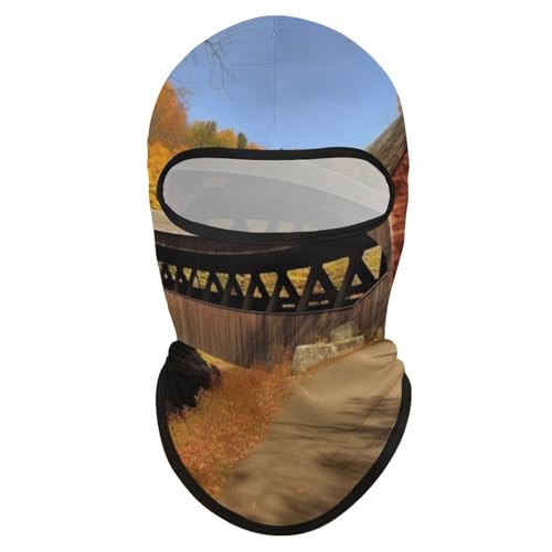 Balaclava para Hombres Máscara de Esquí Albany Covered Bridge Máscara Facial para Invierno para Ciclismo