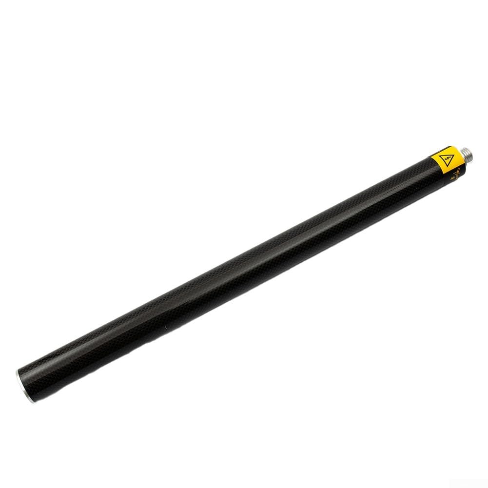 Poste GPS de fibra de carbono de 2 m, varilla de topografía de rosca de 5/8 pulgadas con 4 secciones, soporte GNSS ligero para estación total, negro (1.8 m)
