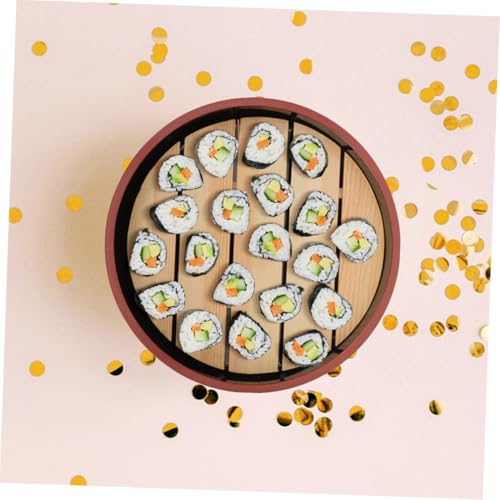 Juego de Platos de Sushi Redondos SUPVOX 24.5 cm miniatura 4