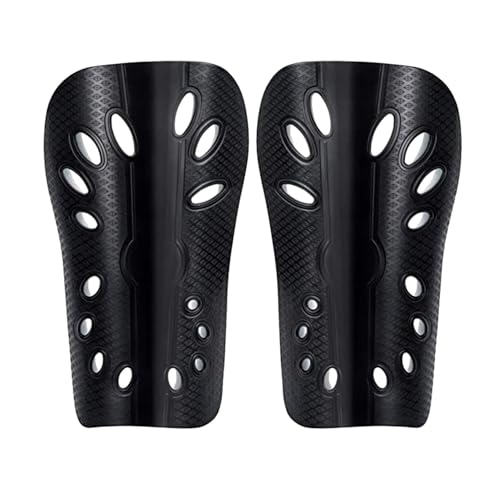 Image of GISCO Premium Soccer Shin Guards for Youth & Adults | Lightweight Football Shin Pads | Protective Soccer Gear for Training & Matches (Black, Medium)