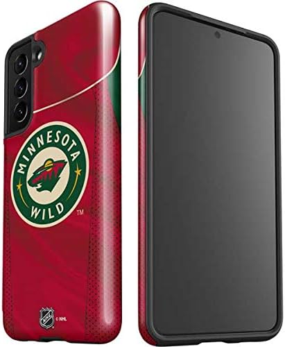 Skinit Pro Phone Case Compatible with Galaxy S21 5G - Officially Licensed NHL Minnesota Wild Home Jersey Design