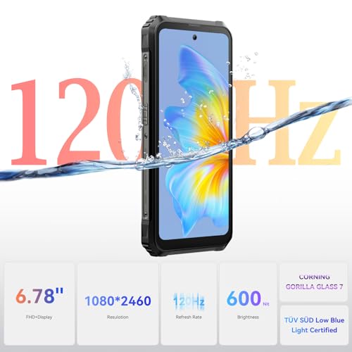Blackview BL9000 5G Rugged Smartphone con Secondario Schermo, Dimensity 8020/2.6GHz Octa-core/24GB+512GB, 6.78'' FHD+/120Hz, 8800mAh/120W, 50MP+50MP, Android 13/WiFi6/NFC/Fingerprint/Dual SIM Telefono – Bild 6