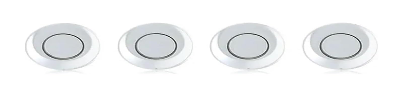 Sensore Di Assistenza Al Parcheggio Set Sensori Parcheggio Radar Retromarcia Posteriori Auto Display LCD 4 Sonde Allarme Acustico 65 DB Rilevatore Monitoraggio Parktronic Backup(Argento)