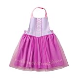 [ベルメゾン] ディズニー キッズ エプロン ドレス プリンセス コスプレ 子ども 女の子 ラプンツェル 70～80