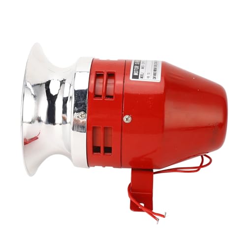 Sirena de Alarma Industrial Alarma de Motor Resistente 130dB 40W Sirena de Seguridad de Puerto Exterior para Entornos Ruidosos Rango de Alarma de Emergencia (CA 220 V.)