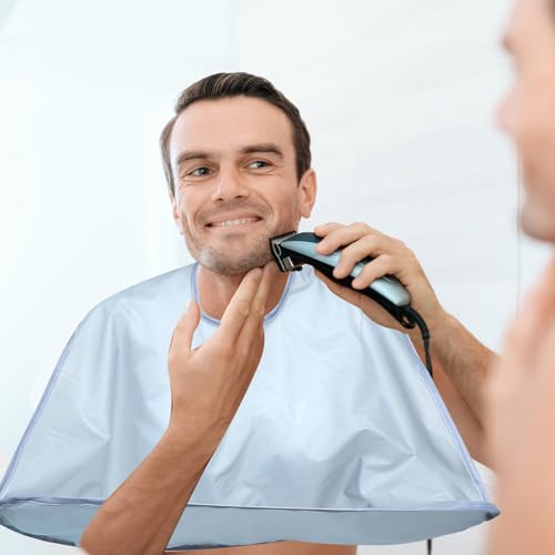 Capa impermeable plegable para corte de cabello, talla única gris miniatura 7