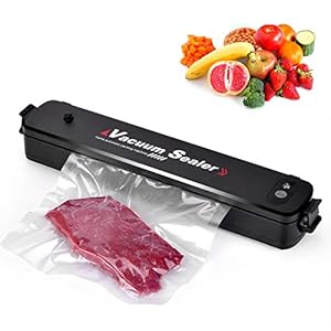 Ganeed Vacuum Sealer Automatic Food Sealer Machine with 15 Heat Seal Bags Vacuum Sealer System for Food Preservation…