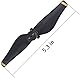 Dilwe Schnellwechsel-Propeller für Mavic Air, 2X CCW Propeller + 2X CW Propeller - Kohlefaser Verbundstoff - Upgrade Propellers für Mavic Air, 2 Paare (Gold Stripe)