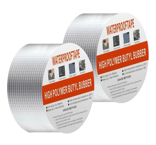 Catálogo para Comprar On-line Taparrosca los preferidos por los clientes. 45 Cinta Adhesiva Sellado Impermeable Y Estanca -AFujia, Cinta Butilo Impermeable Exterior, Cinta Reparación Adecuada para Impermeabilizar y Reparar Fugas Tuberías, Toldos, Ventanas...