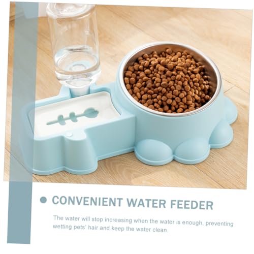 Beaupretty 1 Conjunto Tigela De Estimação Dispensador De Água Para Cães Alimentador Automático Estaç