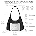 KAMEILONG Large Nylon Crossbody Purse Women Hobo Crescent Shoulder Bag Slouchy Tote Bag Casual Weekend Handbag for Women (Pink)