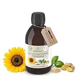 MASSAGE-EXPERT Ayurveda Kräuteröl TRIDOSHA – Natürliche Ölmischung mit Kräuterextrakten für Massage & Pflege (250 ml rePET-Flasche mit Spritzeinsatz)
