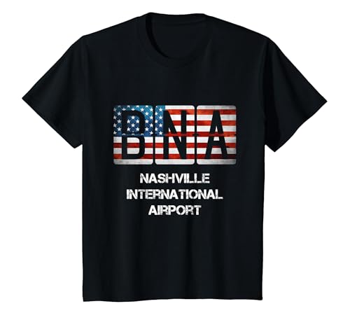 BNA Nashville Airport T-Shirt, Youth, Black, 4T