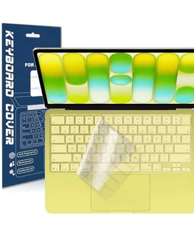 Premium Ultra Thin TPU Keyboard Cover Protector for MacBook Neo 13(2026 Touch ID)/MacBook Pro 14/16/MacBook Air 13/15 US Layout Clear Keyboard Protector 2026-2021 M5/M4/M3/M2/M1 Pro/Max Chip